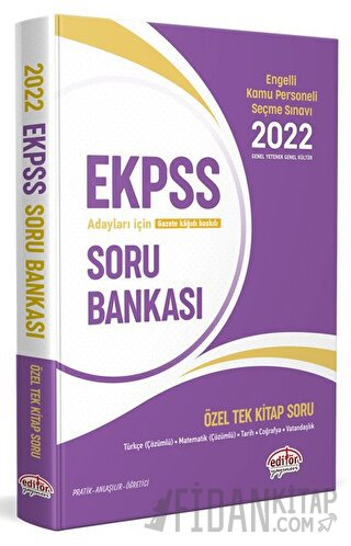 E KPSS Özel Tek Kitap Soru Bankası 2022 (Editör Yayınevi) Kolektif