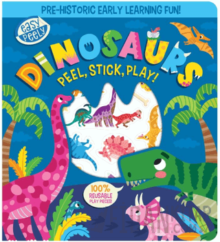Easy Peely Dinosaurs - Peel, Stick, Play (Ciltli)