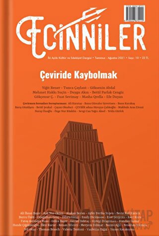 Ecinniler: İki Aylık Kültür ve Edebiyat Dergisi Sayı: 10 Çeviride Kaybolmak Temmuz - Ağustos 2021
