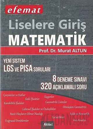 Efemat Liselere Giriş Matematik Murat Altun