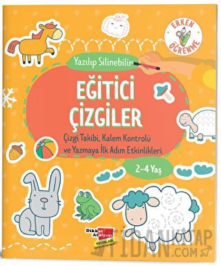 2- 4 Yaş Yaz Sil Eğitici Çizgiler Etkinlik Kitabı