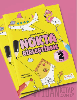 Eğlenceli Aktivite Nokta Birleştirme ‐ Boyama ve Aktivite Kitabı ‐ Seviye 2