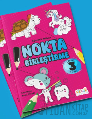 Eğlenceli Aktivite Nokta Birleştirme ‐ Boyama ve Aktivite Kitabı ‐ Seviye 3