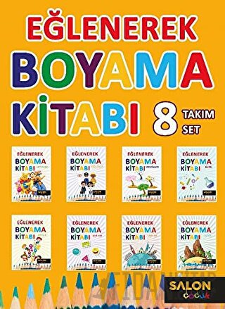 Eğlenerek Boyama Kitabı (8 Kitap Takım)