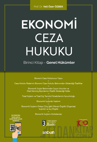 Ekonomi Ceza Hukuku - Birinci Kitap: Genel Hükümler