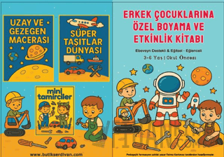 Erkek Çocuklarına Özel Boyama ve Etkinlik Kitabı
