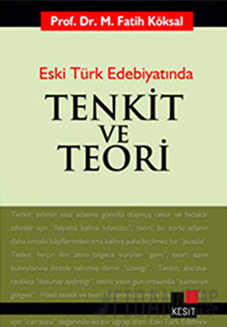 Eski Türk Edebiyatında Tenkit ve Teori