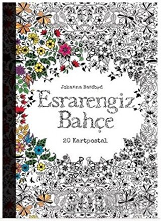 Esrarengiz Bahçe Kartpostal Kitabı Johanna Basford