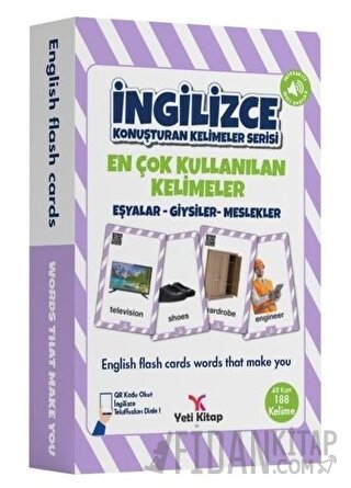 Eşyalar-Giysiler-Meslekler - En Çok Kullanılan Kelimeler İngilizce Konuşturan Kelimeler Serisi