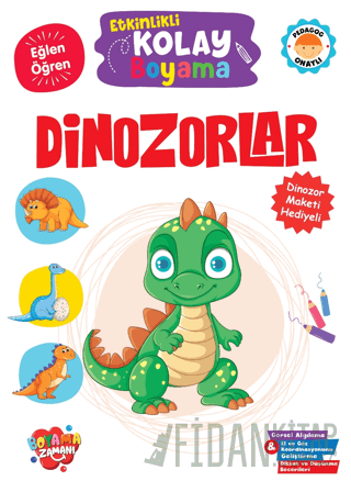 Etkinlikli Kolay Boyama – Dinozorlar