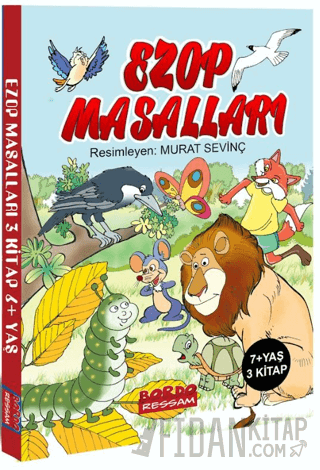 Ezop Masalları (3 Kitap Set) Ezop