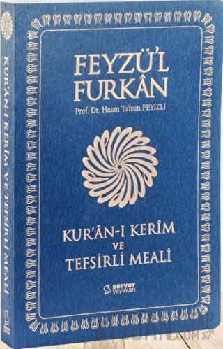 Feyzü'l Furkan Kur'an-ı Kerim ve Tefsirli Meali - Büyük Boy - İnce Cilt (Lacivert) (Ciltli)