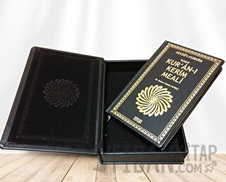 Feyzü'l Furkan Tefsirli Kur'an-ı Kerîm Meali - Cep Boy - Deri Cilt - Kutulu (Ciltli)