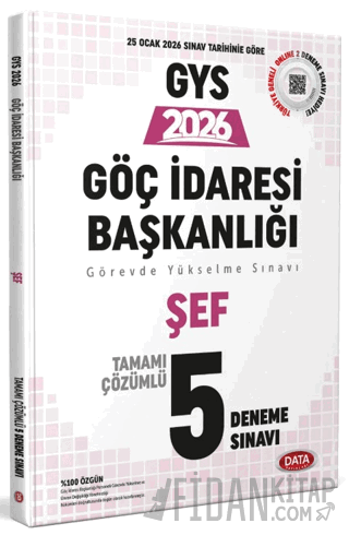 Göç İdaresi Başkanlığı Şef GYS Tamamı Çözümlü 5 Deneme Sınavı Kolektif