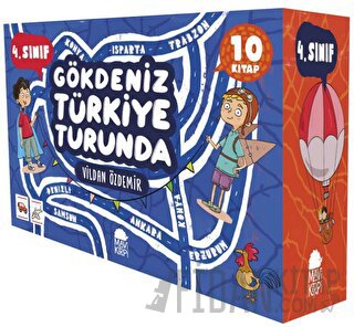 Gökdeniz Türkiye Turunda 4. Sınıf Seti (10 Kitap) Vildan Özdemir