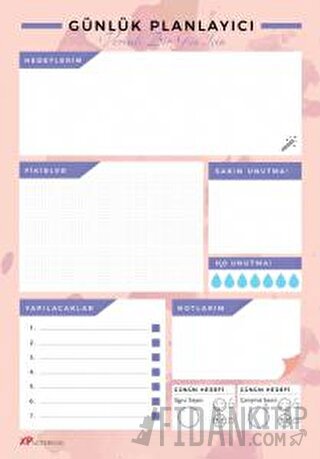 Günlük Planlayıcı Çek Kopar - Evde, Okulda, İşte Kolektif