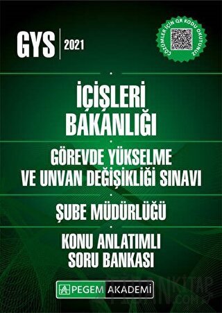 GYS 2021 İçişleri Bakanlığı Görevde Yükselme ve Unvan Değişikliği Sına