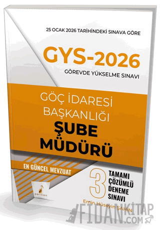 GYS 2026 Görevde Yükselme Sınavı Göç İdaresi Başkanlığı Şube Müdürü Ta