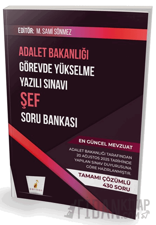 GYS Adalet Bakanlığı Görevde Yükselme Yazılı Sınavı Şef Soru Bankası