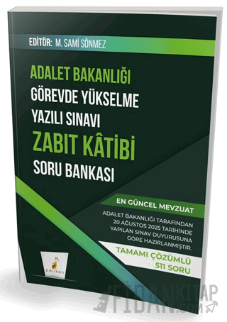 GYS Adalet Bakanlığı Görevde Yükselme Yazılı Sınavı Zabıt Katibi Soru Bankası