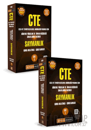 GYS CTE Adalet Bakanlığı Ceza ve Tevkifevleri Genel Müdürlüğü Personeli İçin Görevde Yükselme ve Ünvan Değişikliği Sınavlarına Hazırlık Konu Anlatımlı Soru Bankası Saymanlık (2 Cilt)