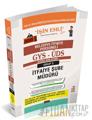 GYS-ÜDS Belediye İtfaiye Personeli 3. Grup Şube Müdürü Konu Anlatımı