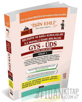 GYS-ÜDS Belediye ve Bağlı Kuruluşları Mahalli İdare Birlikleri Personeli Grup 1 Konu Anlatımı