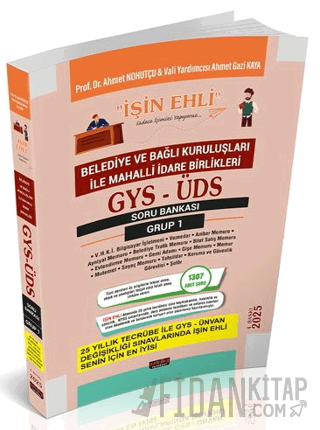 GYS-ÜDS Belediye ve Bağlı Kuruluşları Mahalli İdare Birlikleri Personeli Grup 1 Soru Bankası