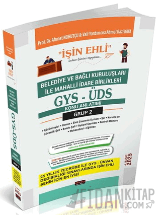 GYS-ÜDS Belediye ve Bağlı Kuruluşları Mahalli İdare Birlikleri Personeli Grup 2 Konu Anlatımı