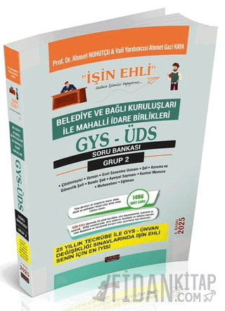 GYS-ÜDS Belediye ve Bağlı Kuruluşları Mahalli İdare Birlikleri Personeli Grup 2 Soru Bankası