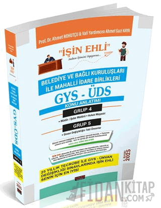 GYS-ÜDS Belediye ve Bağlı Kuruluşları Mahalli İdare Birlikleri Personeli Grup 4-5 Konu Anlatımı