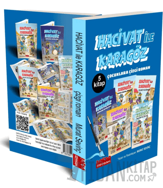 Hacivat İle Karagöz Çizgi Roman Seti 5 Kitap (1.ve 2. Sınıflara - 6+Yaş)