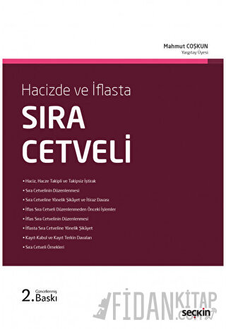 Hacizde ve İflasta Sıra Cetveli (Ciltli)