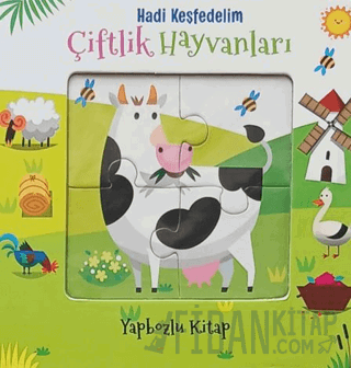 Hadi Keşfedelim - Çiftlik Hayvanları Yapbozlu Karton Kitap