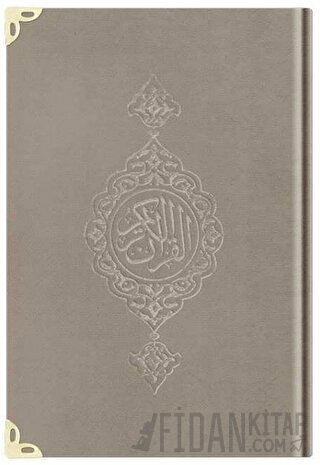 Hafız Boy Kadife Kur'an-ı Kerim (Vizon, Yaldızlı, Mühürlü) - 1007 Vizon (Ciltli)