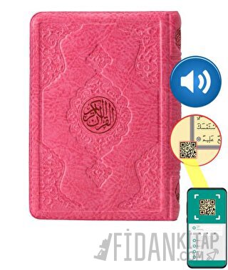 Hafız Boy Kur'an-ı Kerim (Pembe, Kılıflı, Mühürlü, 2 Renk)