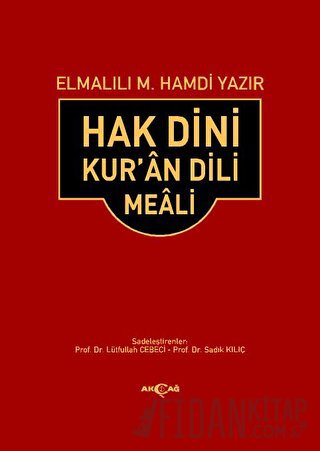 Hak Dini Kur’an Dili Meali (Orta Boy) (Ciltli)