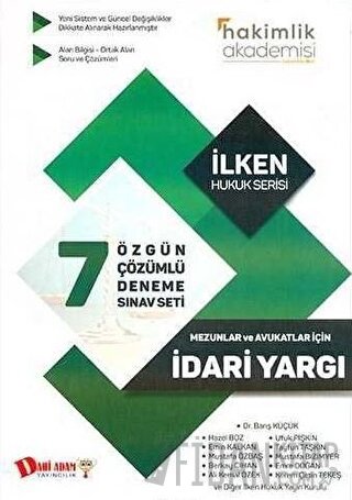 Hakimlik Akademisi İdari Yargı 7'li Çözümlü Deneme Sınavı
