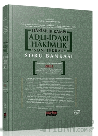 Hakimlik Kampı Adli-İdari Hakimlik Son Tekrar Soru Bankası Kolektif