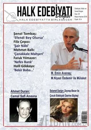 Halk Edebiyatı Dergisi Sayı: 24 Mayıs-Haziran 2018