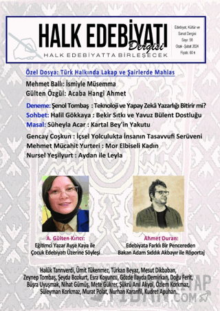 Halk Edebiyatı Dergisi Sayı: 58 Ocak - Şubat 2024