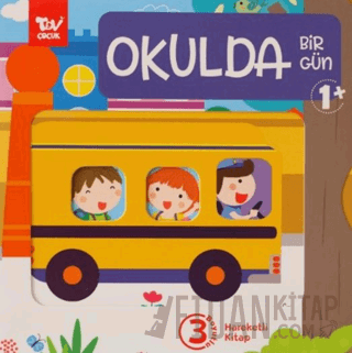 Hareketli 3d Kitap Okulda Bir Gün (Ciltli)