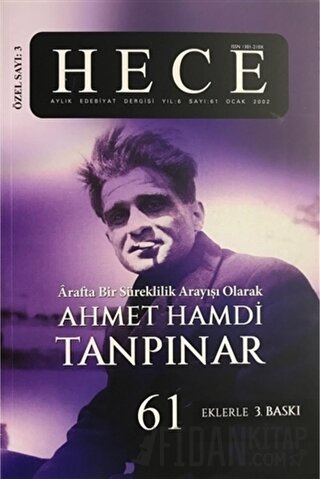 Hece Aylık Edebiyat Dergisi Ahmet Hamdi Tanpınar Özel Sayısı: 3 - 61
