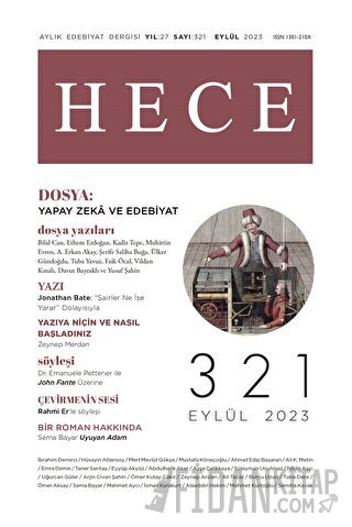Hece Dergisi - Sayı: 321 Eylül 2023