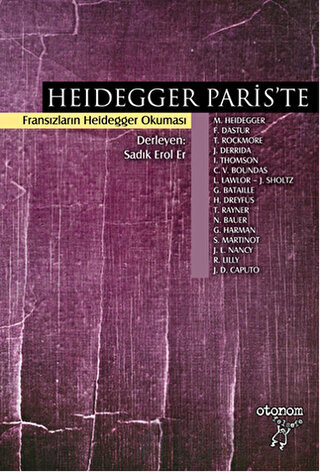 Heidegger Paris'te Constantin V. Boundas