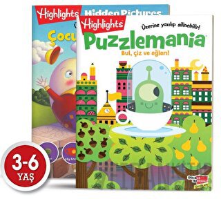 Highlights Puzzlemania (Wowo Bul, Çiz ve Eğlen) 2'li Set Kolektif