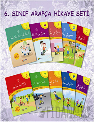 Hikayelerle Arapça Öğreniyorum Serisi İmam Hatip Ortaokulu 6. Sınıf Arapça Hikaye Seti (10 Kitap Takım)