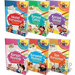 Hikayeli - Örnekli Korsan Maceraları Boyama Kitabı Serisi (6 Kitap Takım)