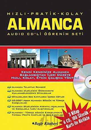 Hızlı Pratik Kolay Almanca Audio CDli Öğrenim Set Metin Yurtbaşı