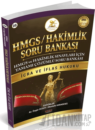 HMGS - HAKİMLİK İcra ve İflas Hukuku Soru Bankası Mustafa Karadeniz